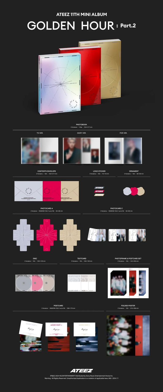 ATEEZ - 11th EP - GOLDEN HOUR: Part.2 (Standard Version)