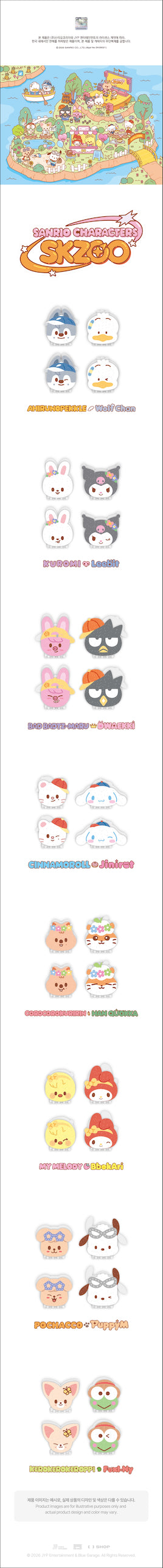 PRE-ORDER!! STRAY KIDS - SKZOO X SANRIO CHARACTERS - HAIR PIN (Official MD)