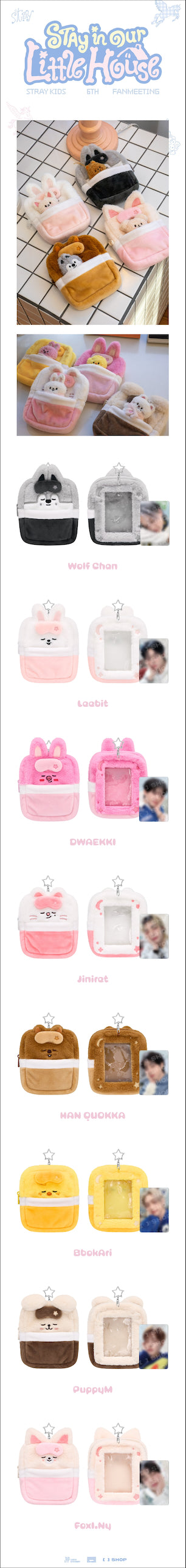 Stray Kids - SKZOO PLUSH COLLECT CASE - 6th Fanmeeting (STAY in Our Little House - Offical MD)