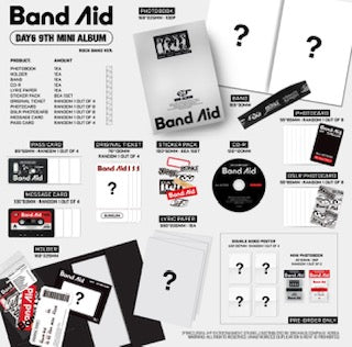 DAY 6 - 9th Mini Album - BAND AID (Rock Band / Band Aid Versions)
