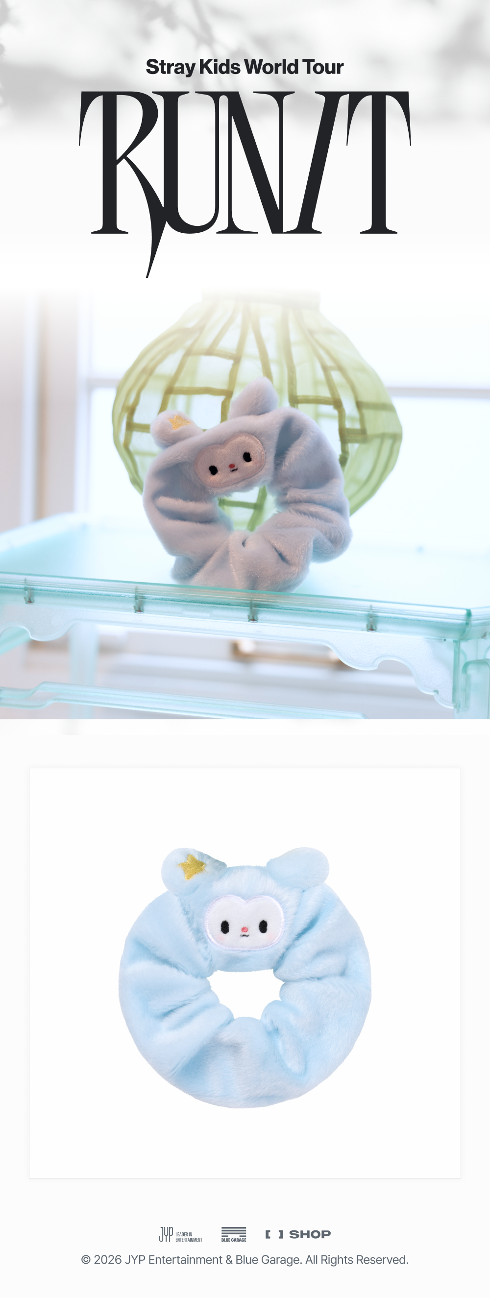 PRE-ORDER!! STRAY KIDS - TASY SCRUNCHIE<RUN IT WORLD TOUR> (Official MD)