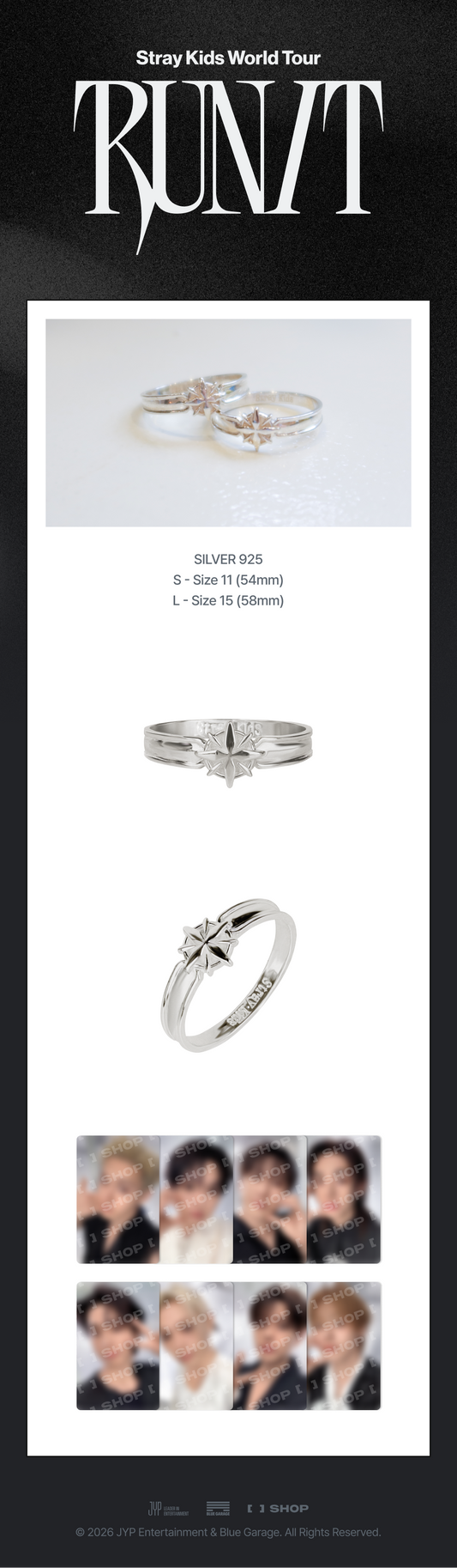 PRE-ORDER!! STRAY KIDS - RING <RUN IT WORLD TOUR> (Official MD)