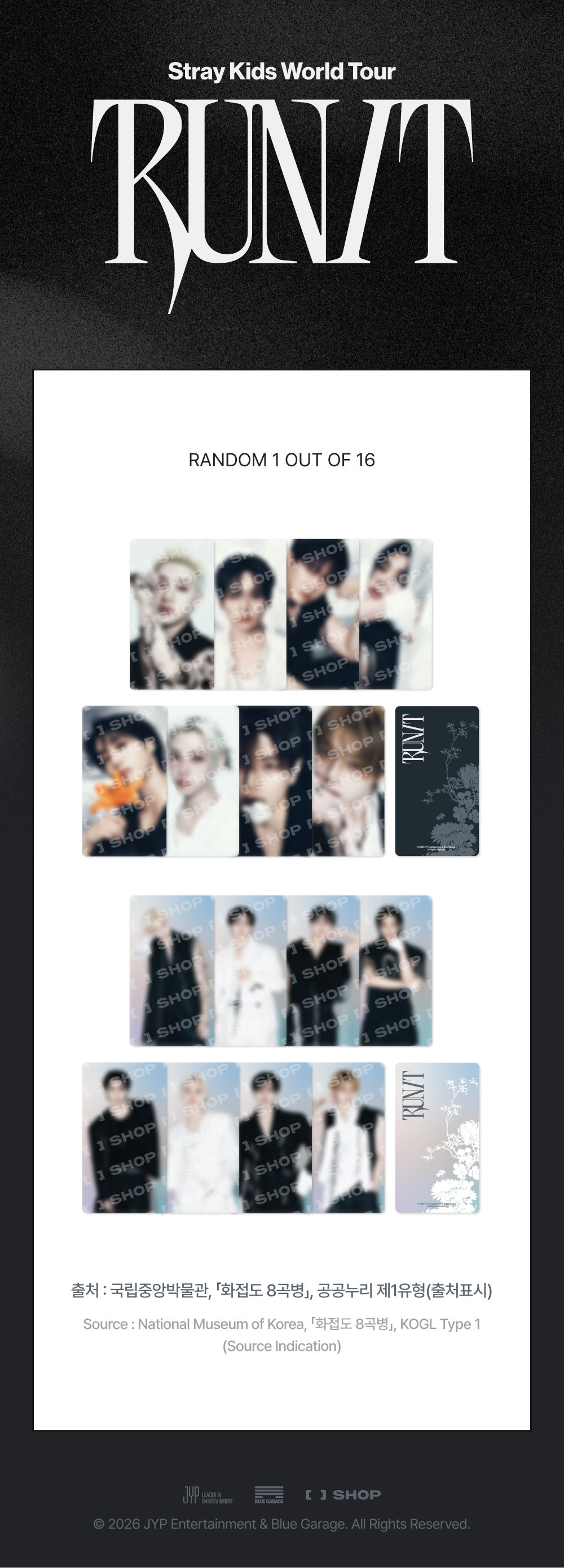 PRE-ORDER!! STRAY KIDS - SPECIAL TRADING CARDS  <RUN IT WORLD TOUR> (Official MD)