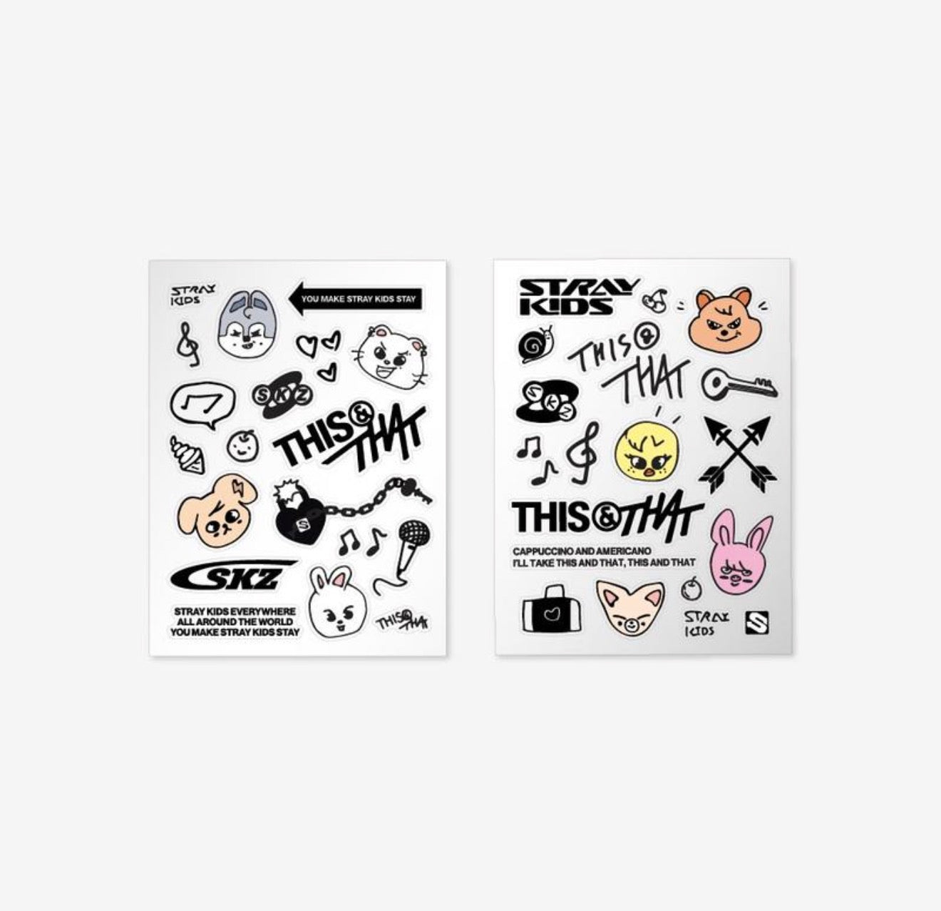 PRE-ORDER!! STRAY KIDS - TATTOO STICKER <THIS & THAT POP-UP> (Official MD)