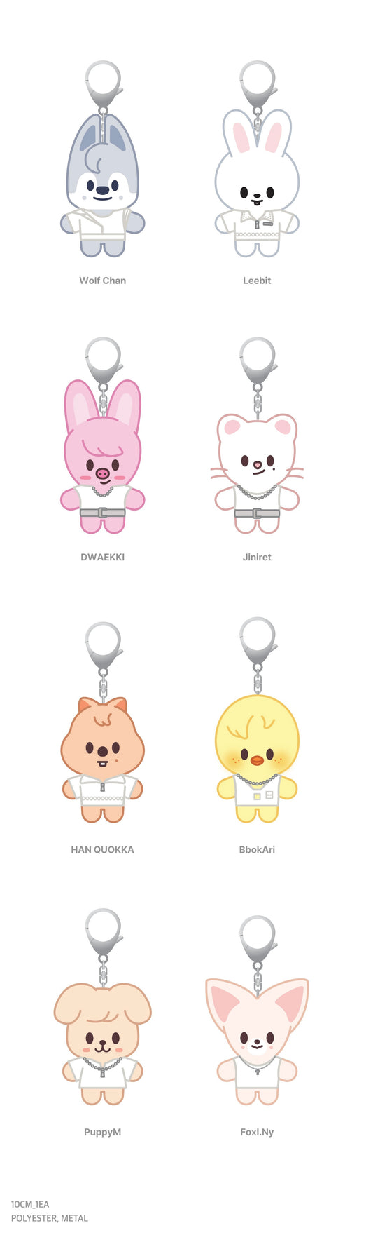 PRE-ORDER!! STRAY KIDS - SKZOO COSTUME PLUSH KEYRING <THIS & THAT POP-UP> (Official MD)