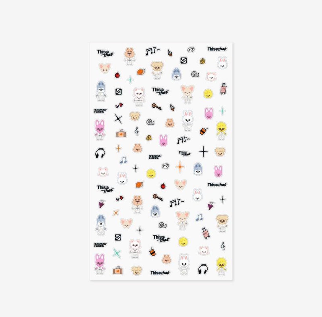 PRE-ORDER!! STRAY KIDS - SKZOO MICRO STICKER <THIS & THAT POP-UP> (Official MD)