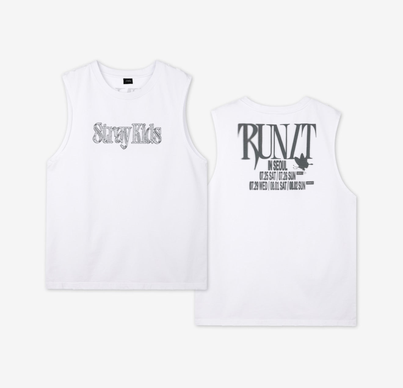 PRE-ORDER!! STRAY KIDS - SLEEVELESS TOP <RUN IT WORLD TOUR> (Official MD)