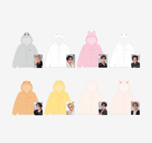 PRE-ORDER!! STRAY KIDS - SKZOO FLEECE HOODIE ZIP-UP <RUN IT WORLD TOUR> (Official MD)
