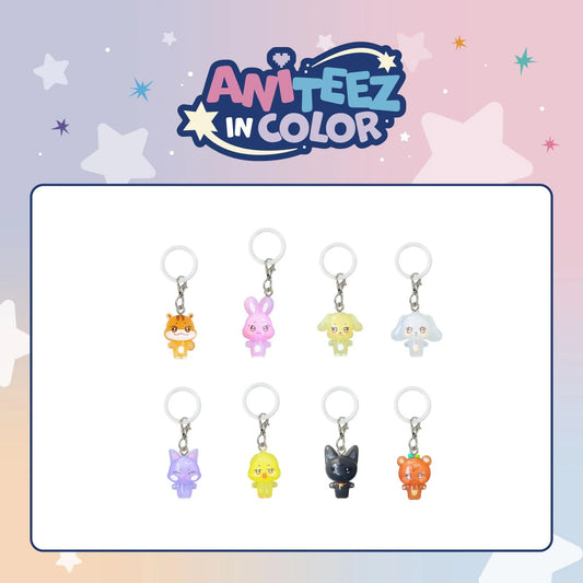 PRE-ORDER!! ATEEZ - ANITEEZ IN COLOR - CLEAR MASCOT CHARM / RANDOM (Official Pop-Up MD)