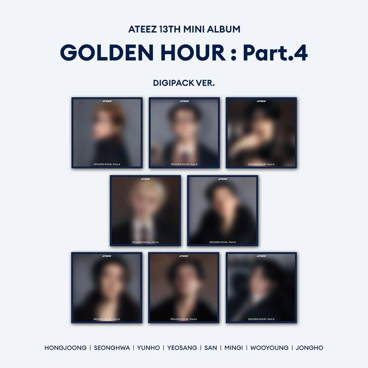 PRE-ORDER!! - ATEEZ - GOLDEN HOUR Part. 4 - 13th Mini Album (Digipack Ver.)