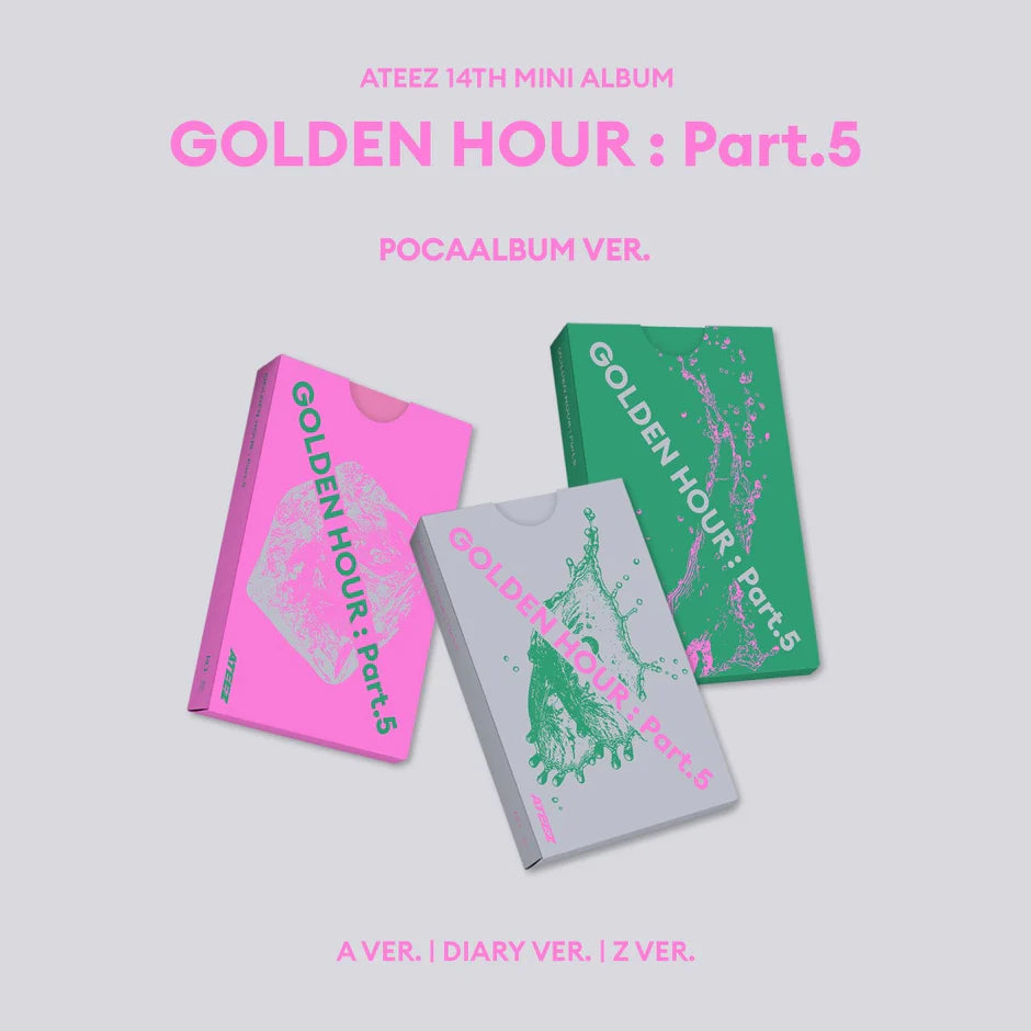 PRE-ORDER!! ATEEZ - GOLDEN HOUR Part: 5 - 14th Mini ALBUM (PACAALBUM Version)