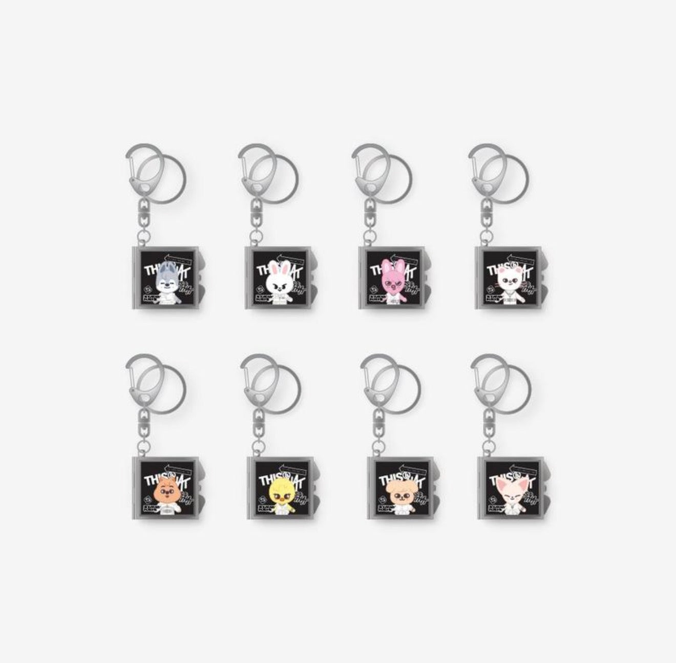PRE-ORDER!! STRAY KIDS - SKZOO MIRROR KEYRING <THIS & THAT POP-UP> (Official MD)