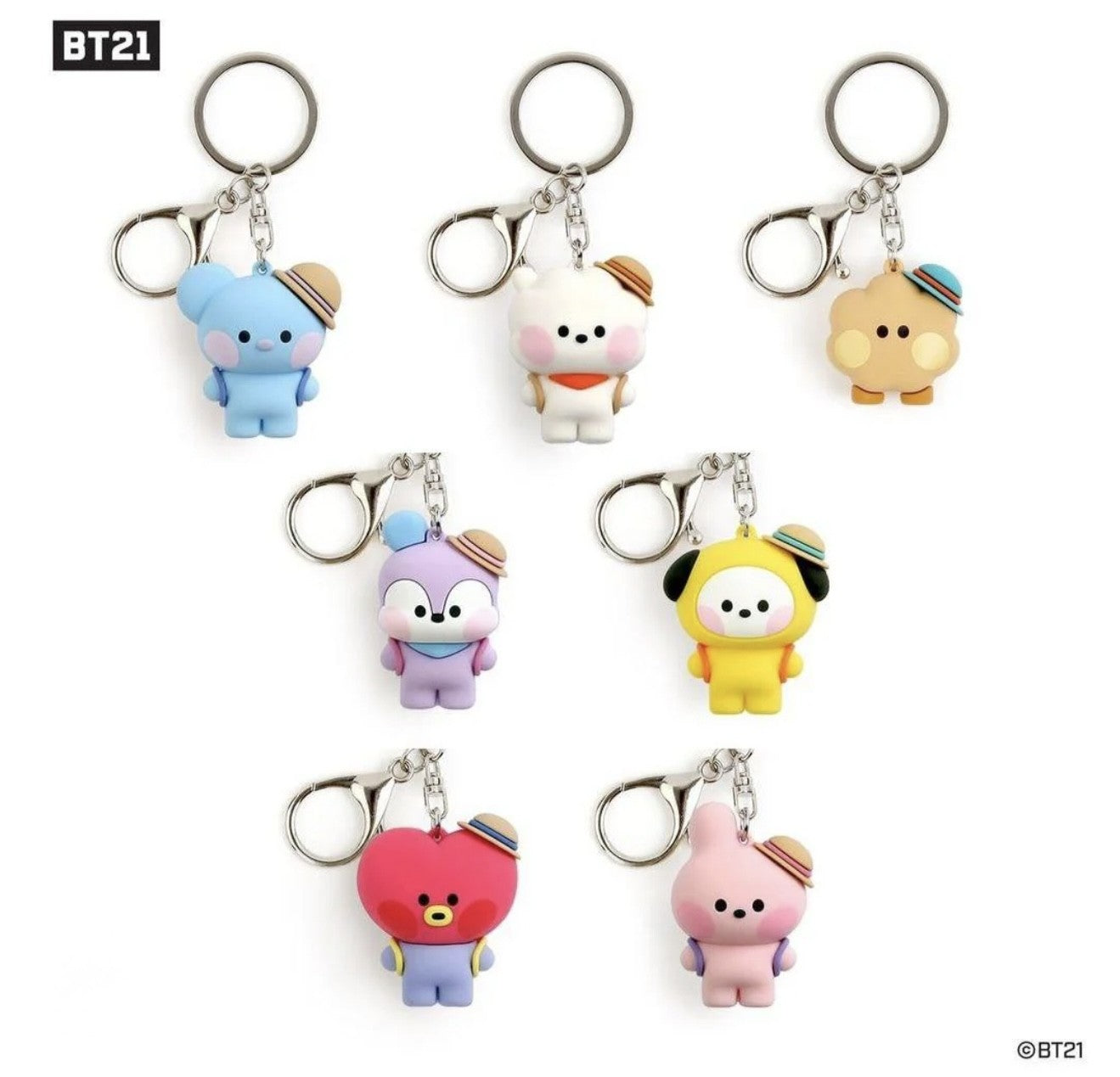 BTS - BT21 Minini Figure Keyring - Picnic Series