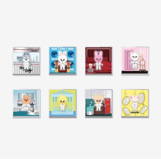 PRE-ORDER!! STRAY KIDS - SKZOO SPINNING MAGNET <THIS & THAT POP-UP> (Official MD)