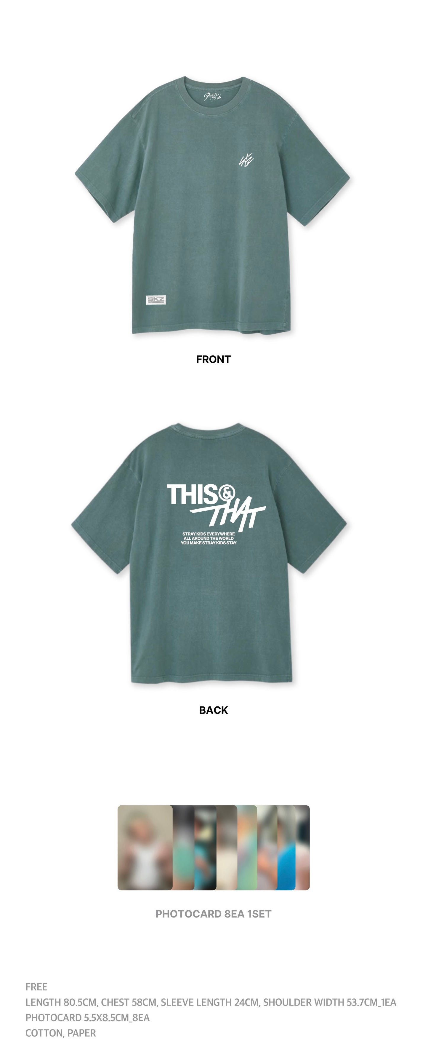 PRE-ORDER!! STRAY KIDS - T-SHIRT <THIS & THAT POP-UP > (Official MD)