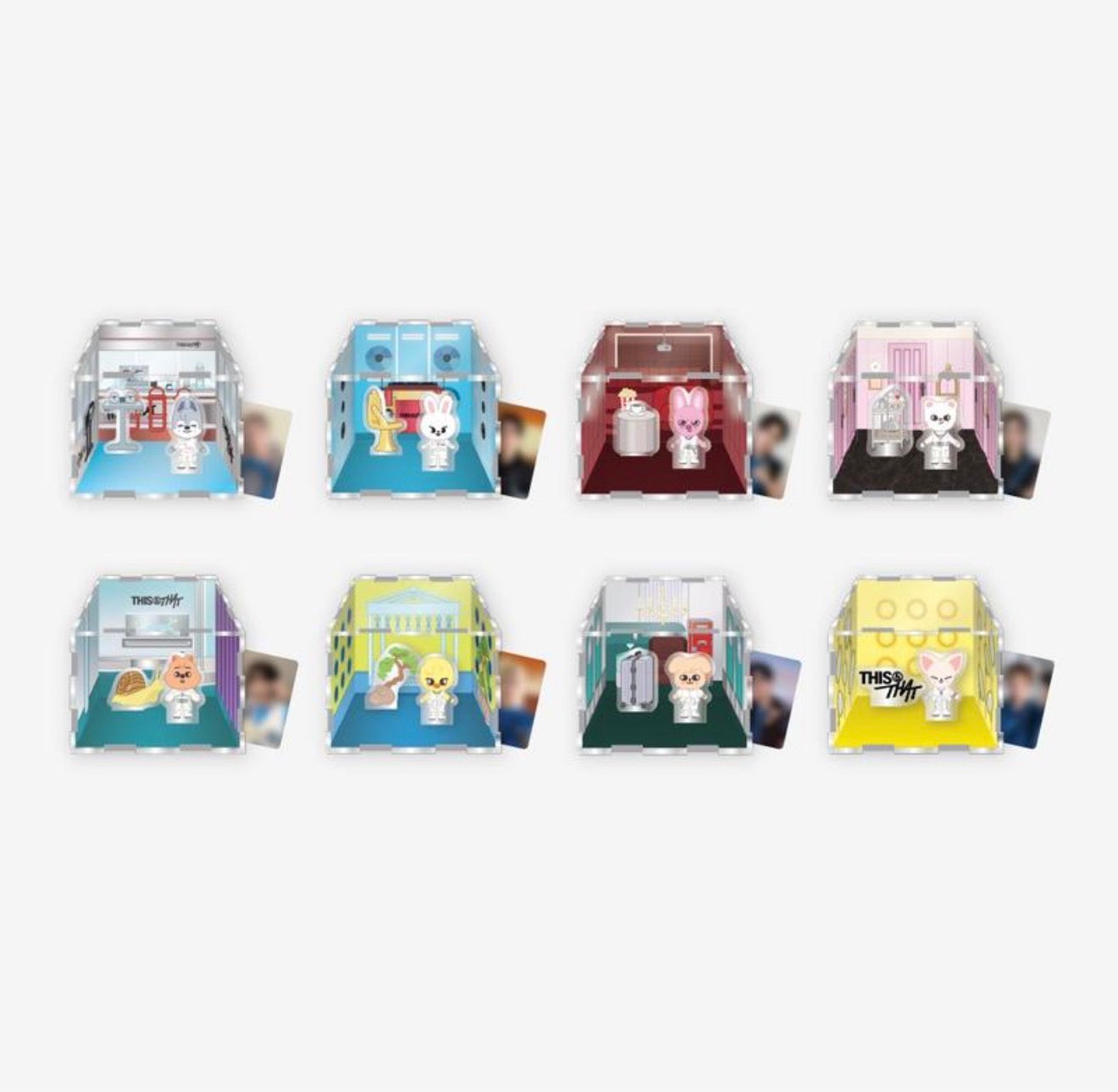 PRE-ORDER!! STRAY KIDS - SKZOO ACRYLIC CONTAINER BOX <THIS & THAT POP-UP> (Official MD)