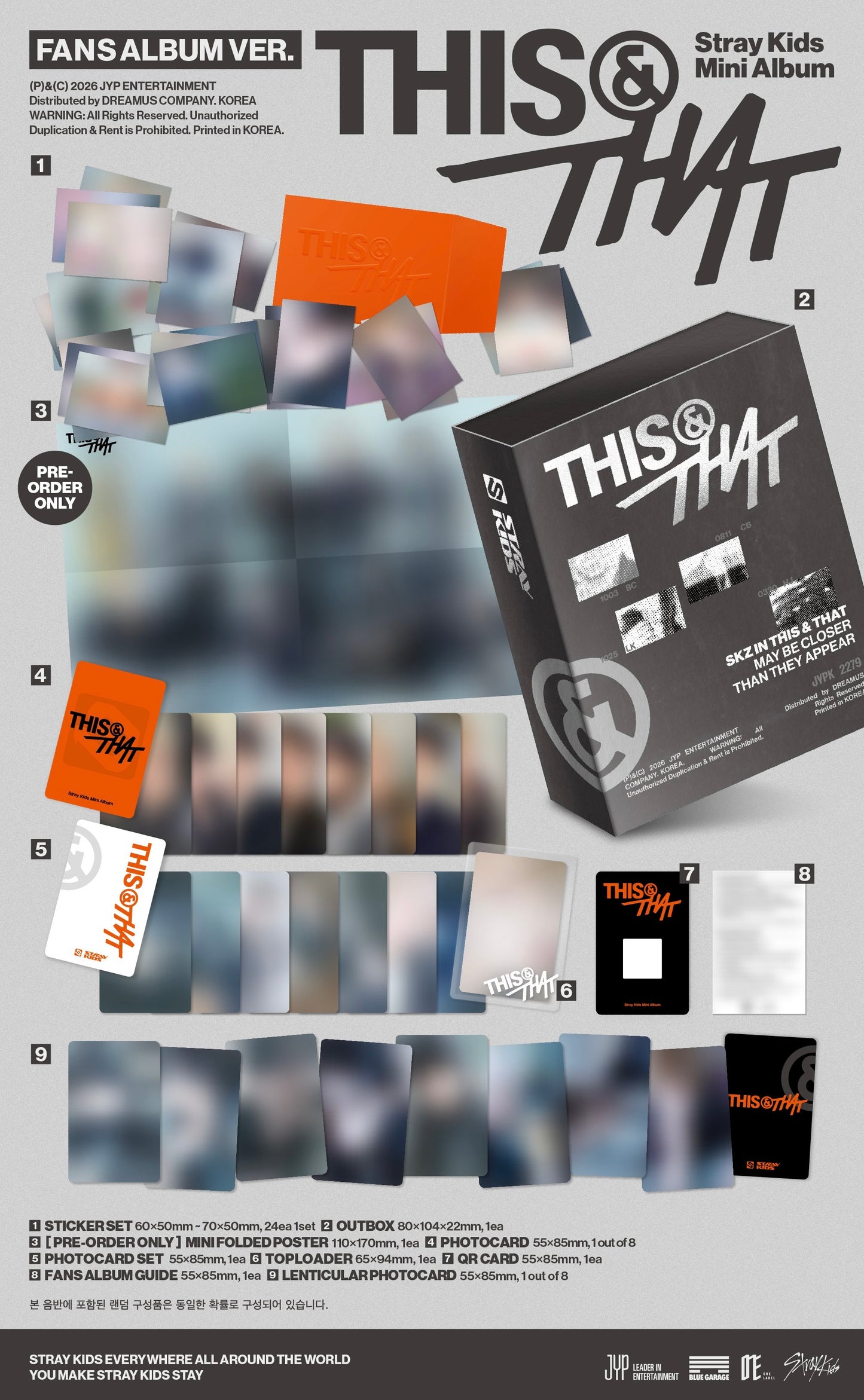 PRE-ORDER!! STRAY KIDS - THIS & THAT (FANS ALBUM Ver.)