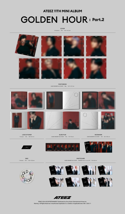 ATEEZ - 11th EP [GOLDEN HOUR : Part.2] (Digipack Ver.)