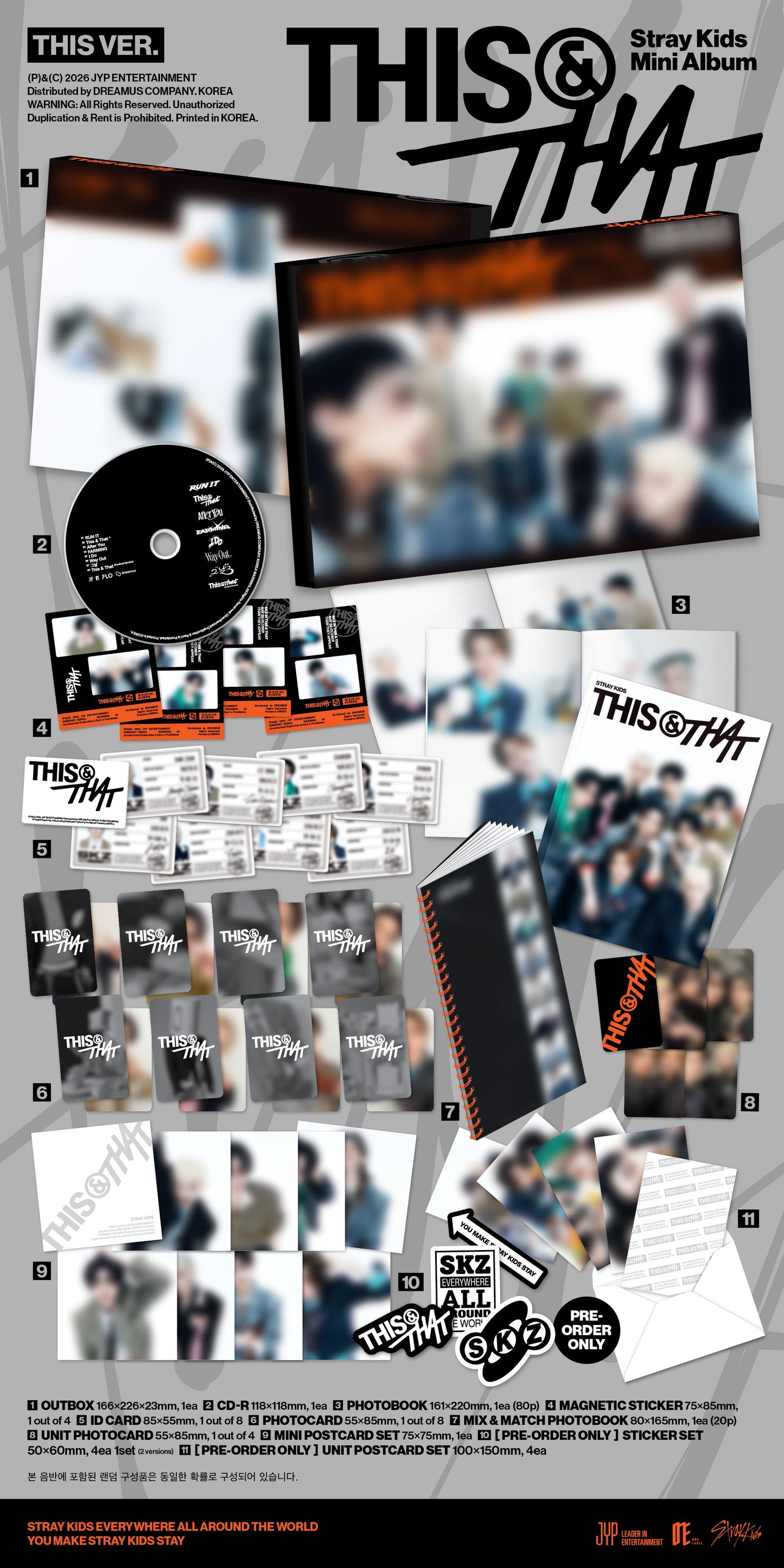 PRE-ORDER!! STRAY KIDS - THIS & THAT: (THIS Ver., THAT Ver.)