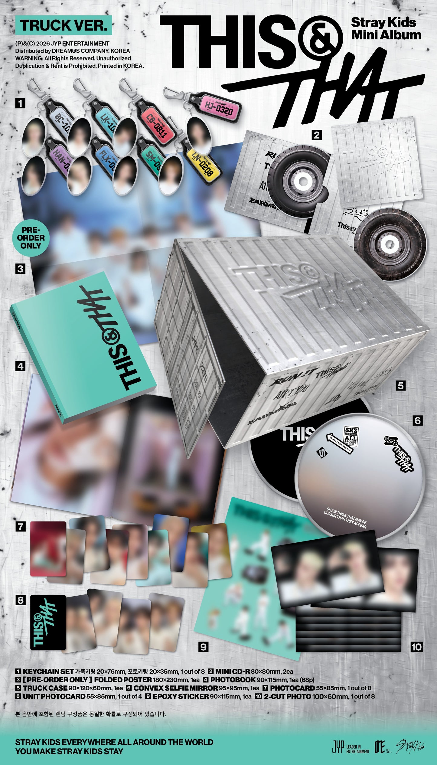 PRE-ORDER!! STRAY KIDS - THIS & THAT (TRUCK Ver. Limited)