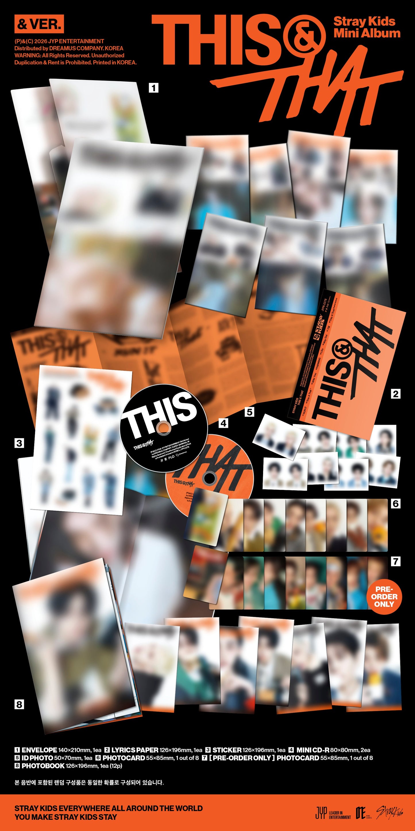 PRE-ORDER!! STRAY KIDS - THIS & THAT (& Ver.)