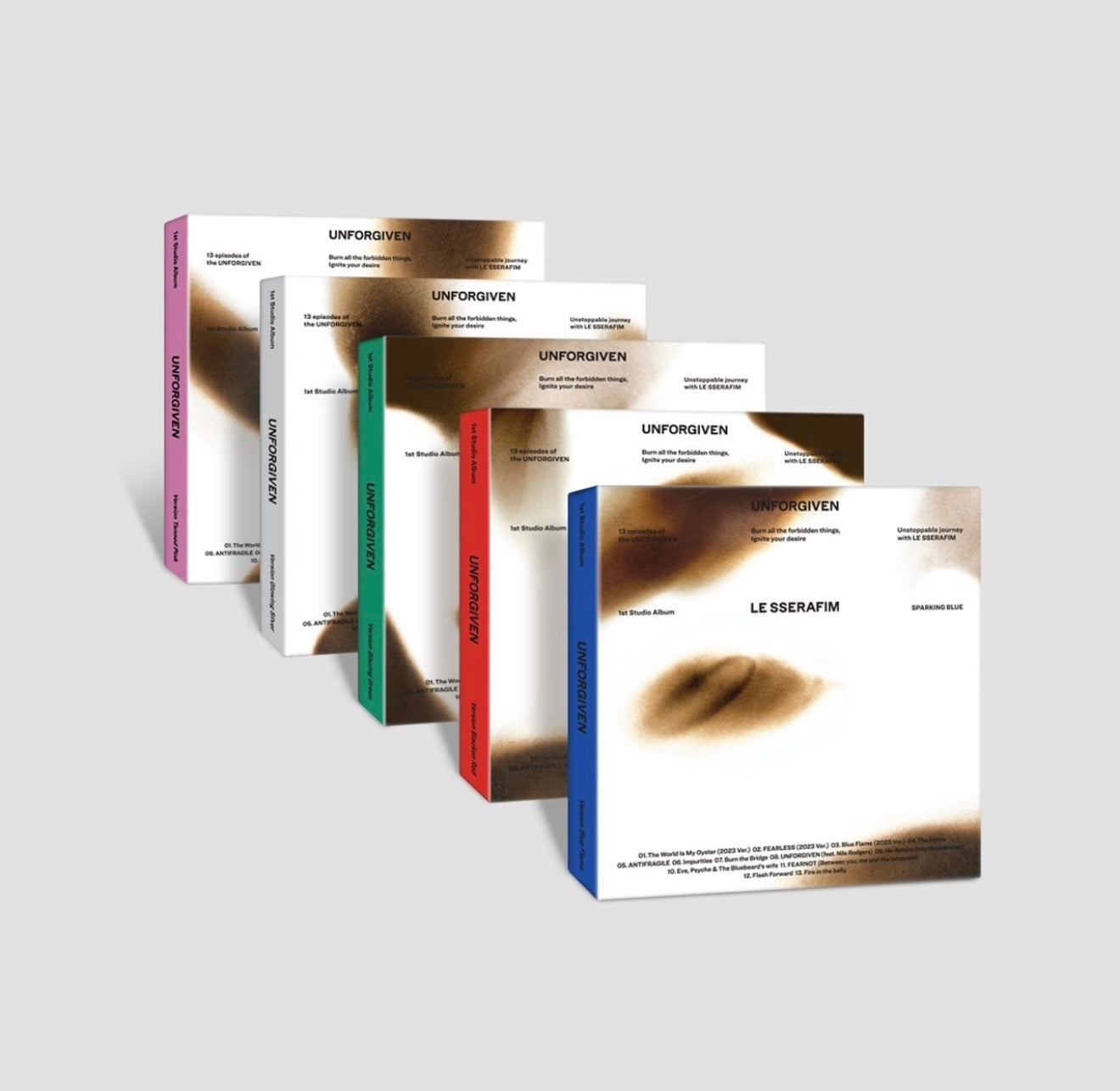 LE SSERAFIM - UNFORGIVEN - 1st Album (Blackened Red)