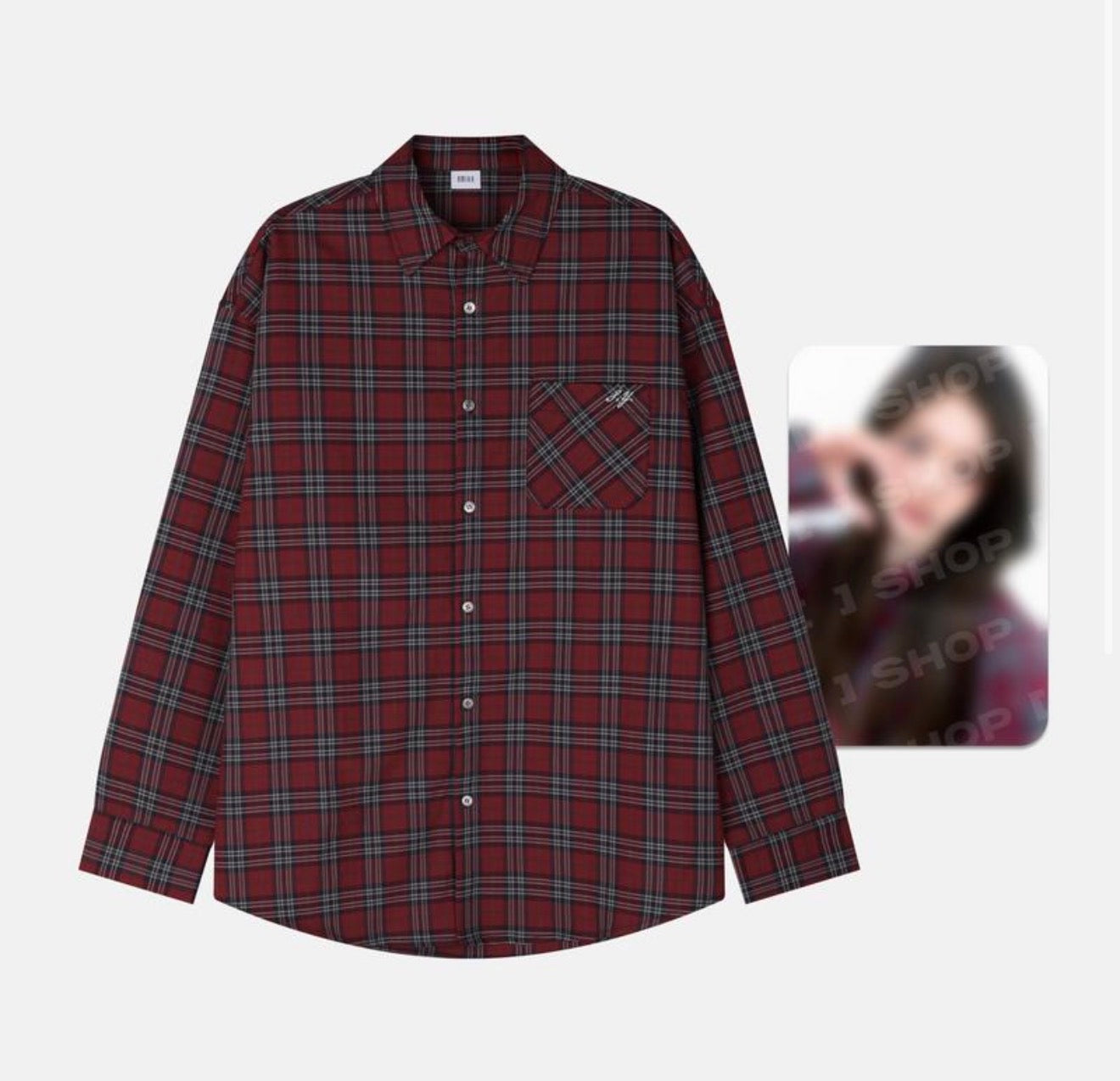 PRE-ORDER!! NMIXX - SULLYOON PLAID SHIRT (Artist Label: NMIXX Edition / Official MD)