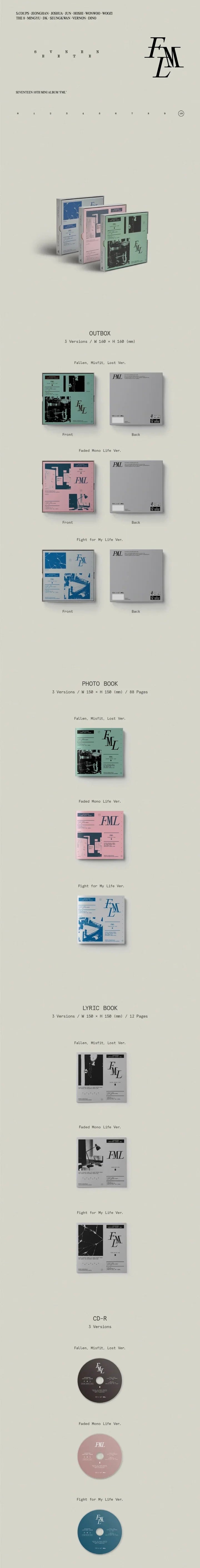 SEVENTEEN - 10th Mini Album FLM (Fight For My Life Ver.)