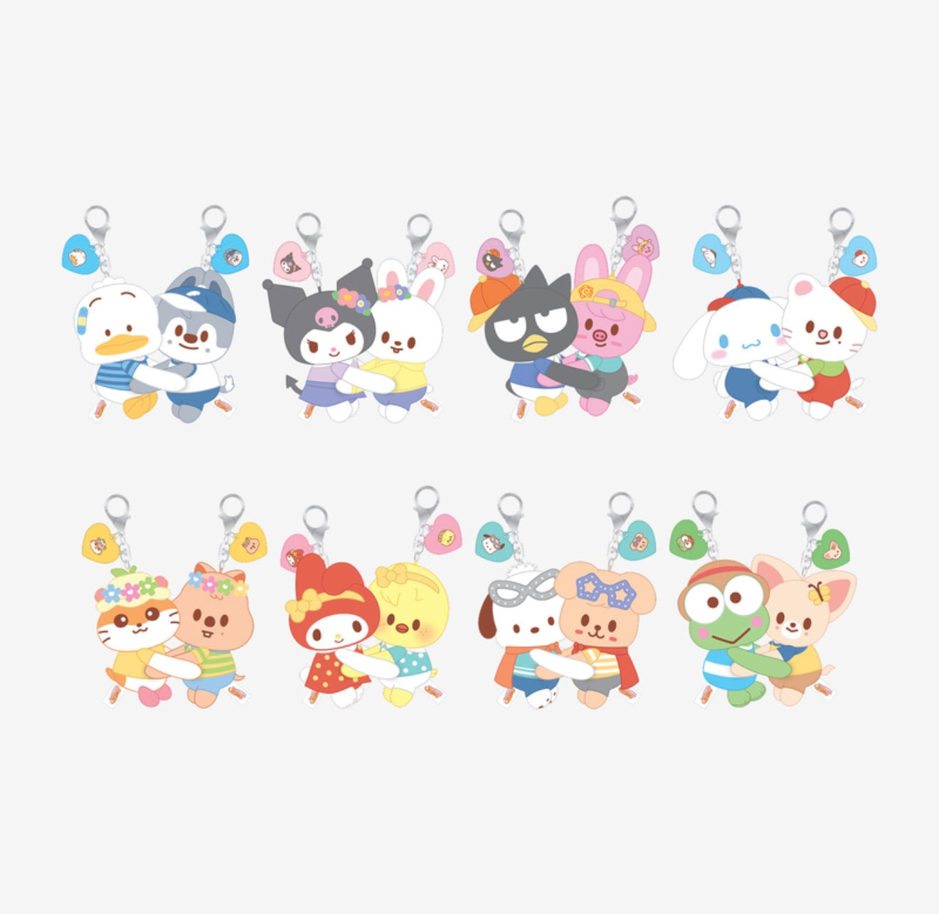 PRE-ORDER!! STRAY KIDS - SKZOO X SANRIO CHARACTERS - HUG PLUSH KEYRING (Official MD)