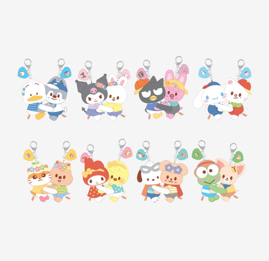 PRE-ORDER!! STRAY KIDS - SKZOO X SANRIO CHARACTERS - HUG PLUSH KEYRING (Official MD)