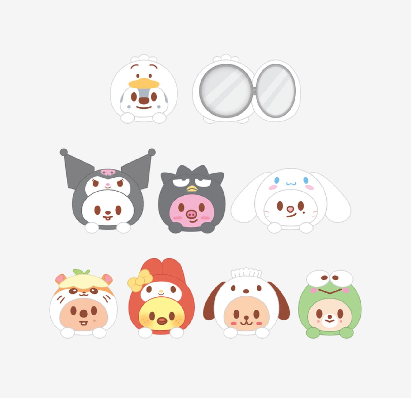 PRE-ORDER!! STRAY KIDS - SKZOO X SANRIO CHARACTERS - PLUSH MIRROR (Official MD)