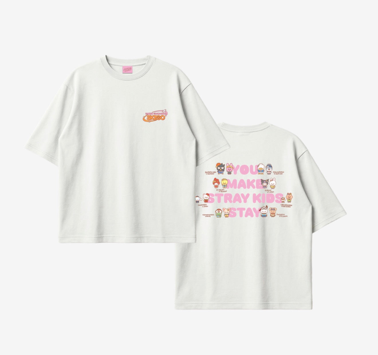 PRE-ORDER!! STRAY KIDS - SKZOO X SANRIO CHARACTERS - T-SHIRT(Official MD)