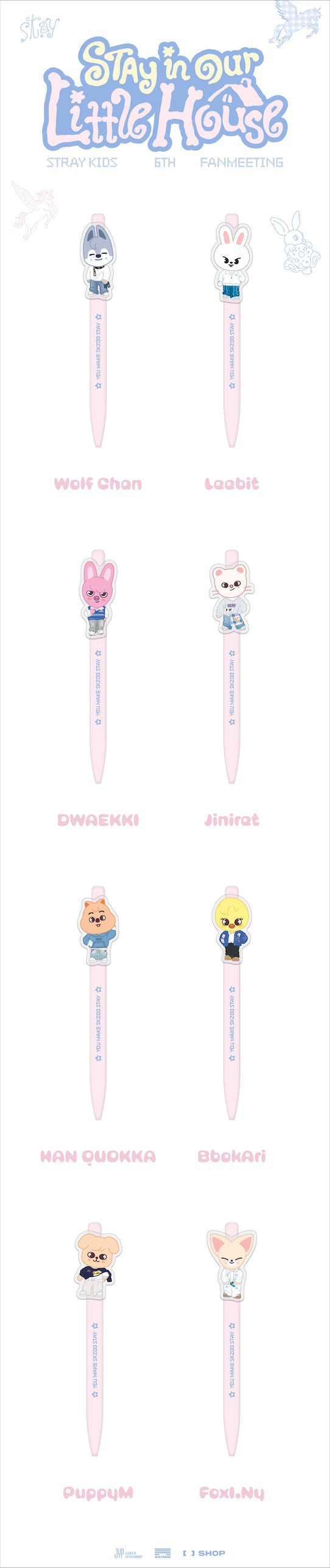 Stray Kids - SKZOO GEL PEN - 6th Fanmeeting (STAY in Our Little House - Official MD)