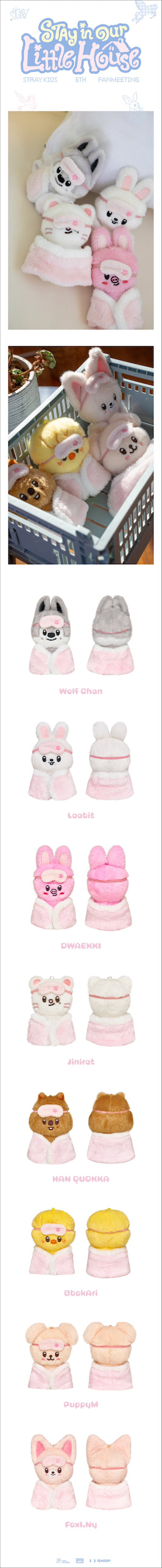 PRE-ORDER!! Stray Kids - SKZOO PLUSH 10cm Version - 6th Fanmeeting (STAY in Our Little House - Official MD)