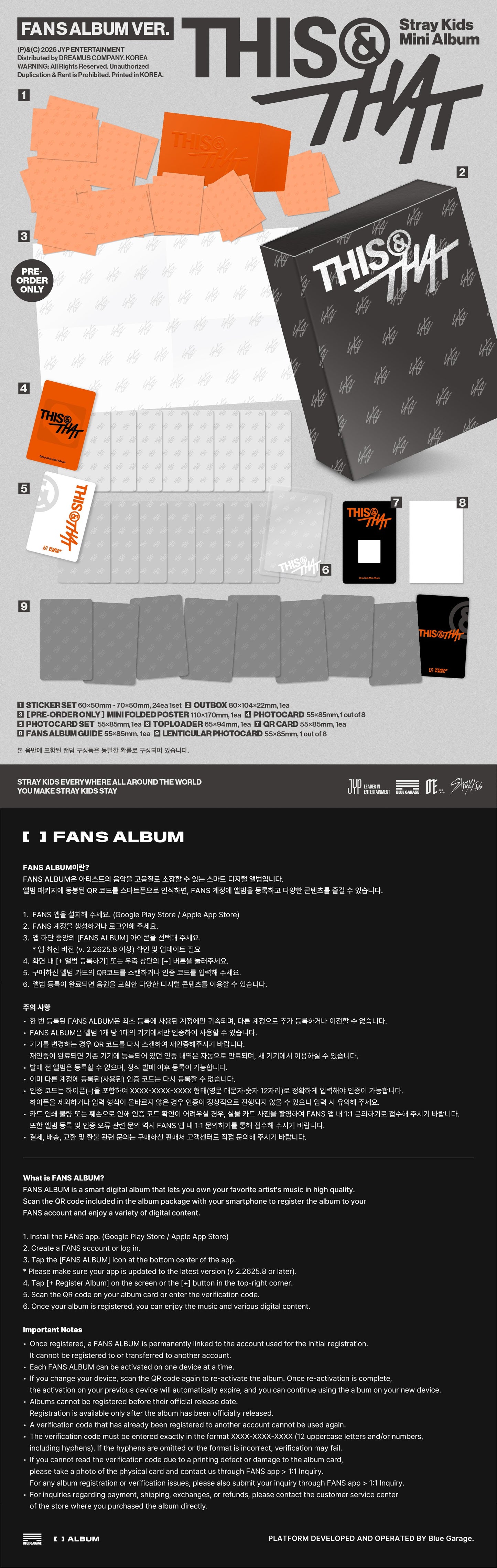 PRE-ORDER!! STRAY KIDS - THIS & THAT (FANS ALBUM Ver.)