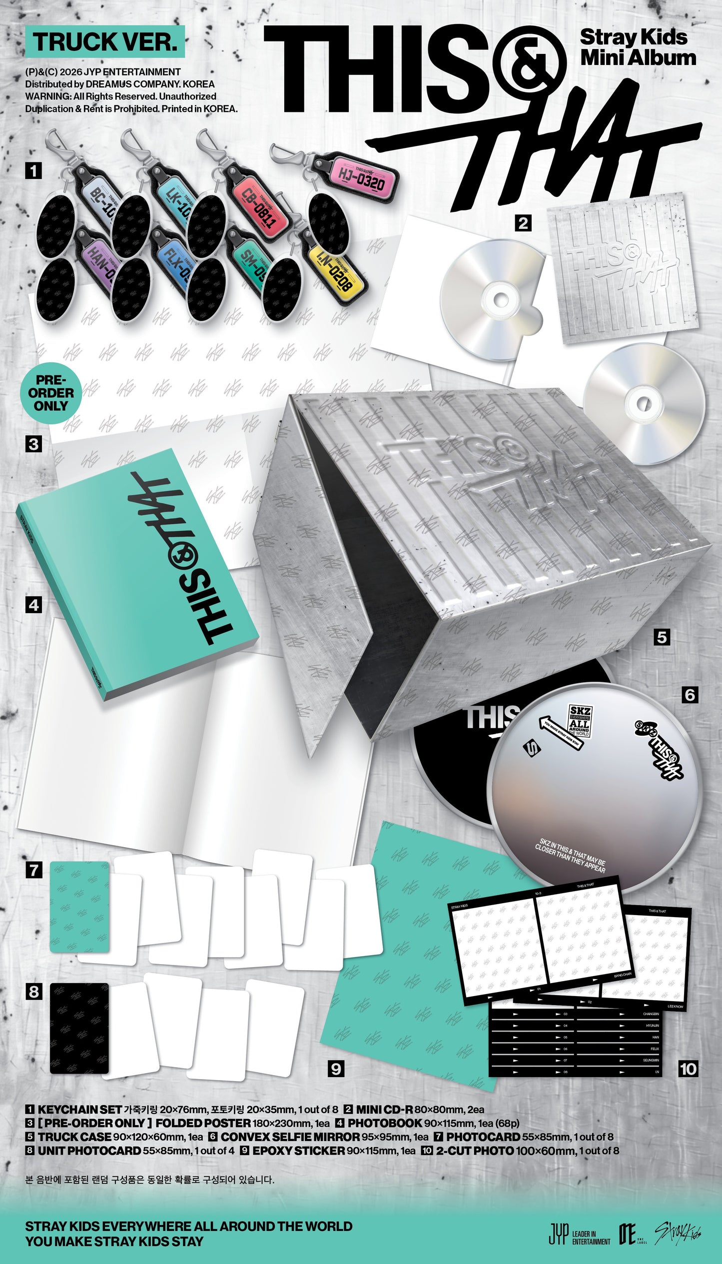 PRE-ORDER!! STRAY KIDS - THIS & THAT (TRUCK Ver. Limited)