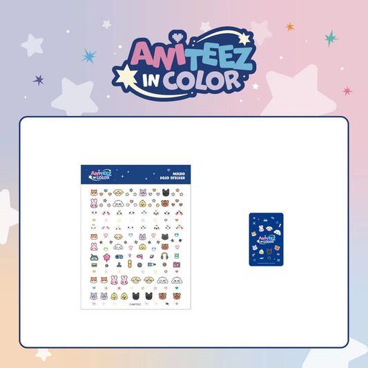 PRE-ORDER!! ATEEZ - ANITEEZ IN COLOR -  MICRO DECO STICKER (Official Pop-Up MD)
