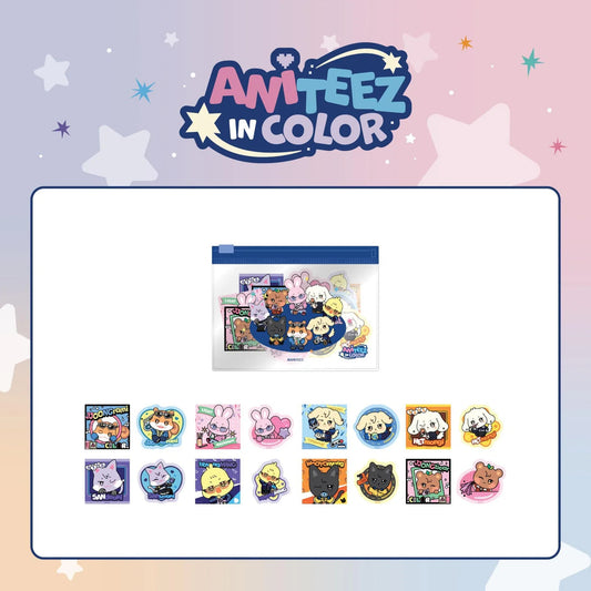PRE-ORDER!! ATEEZ - ANITEEZ IN COLOR - FLAKE STICKER SET (Official Pop-Up MD)