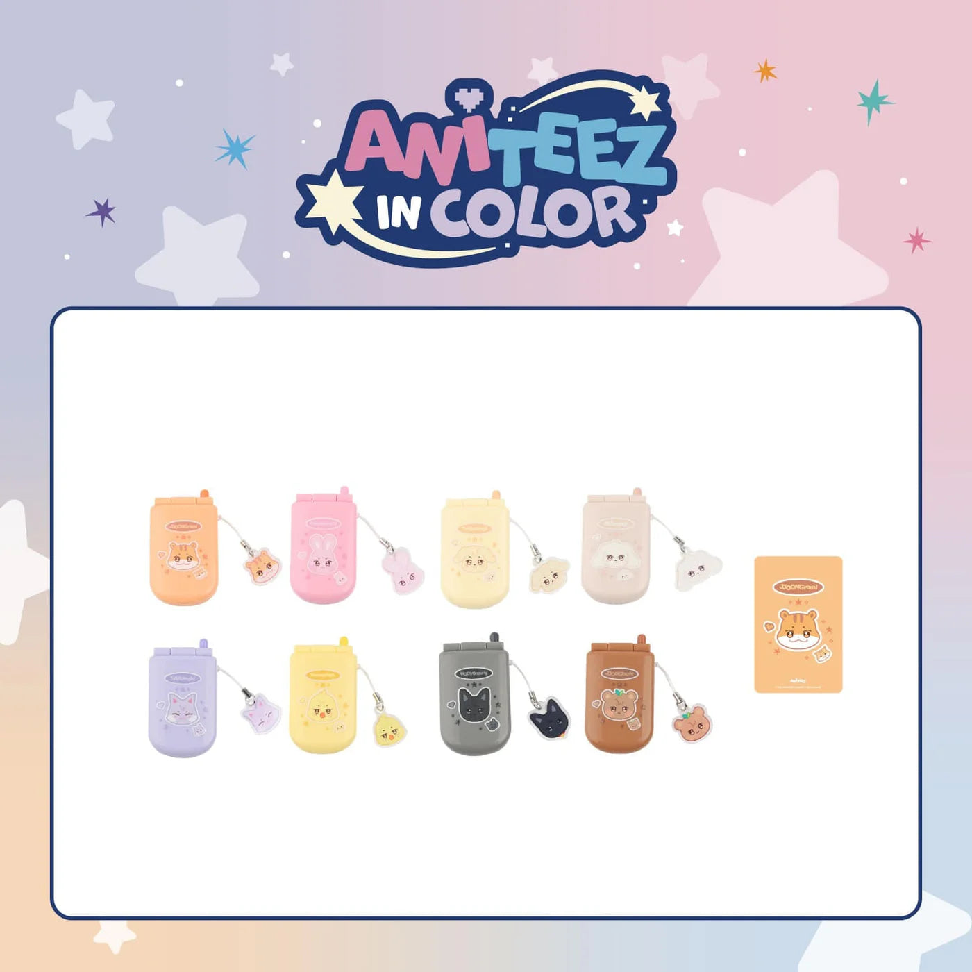 PRE-ORDER!! ATEEZ - ANITEEZ IN COLOR - MINIATURE PHONE SET (Official Pop-Up MD)