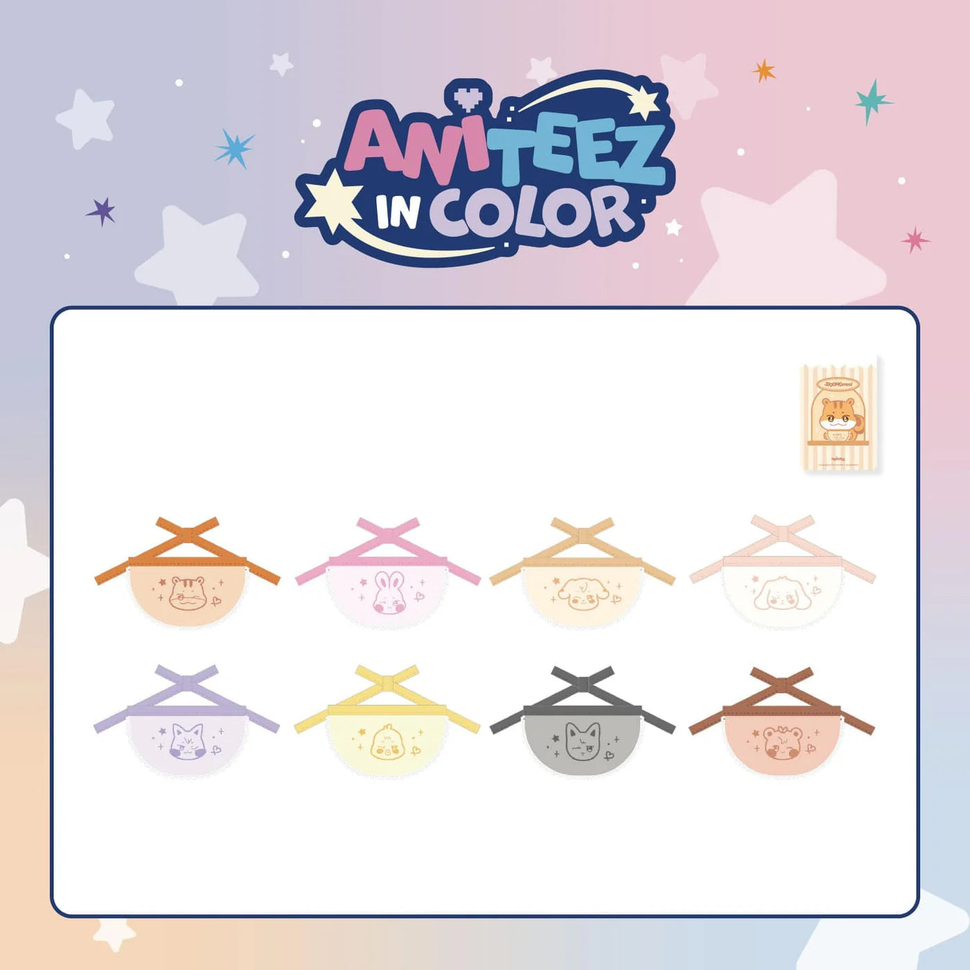 PRE-ORDER!! ATEEZ - ANITEEZ IN COLOR - ANITEEZ MINI BIB (Official Pop-Up MD)