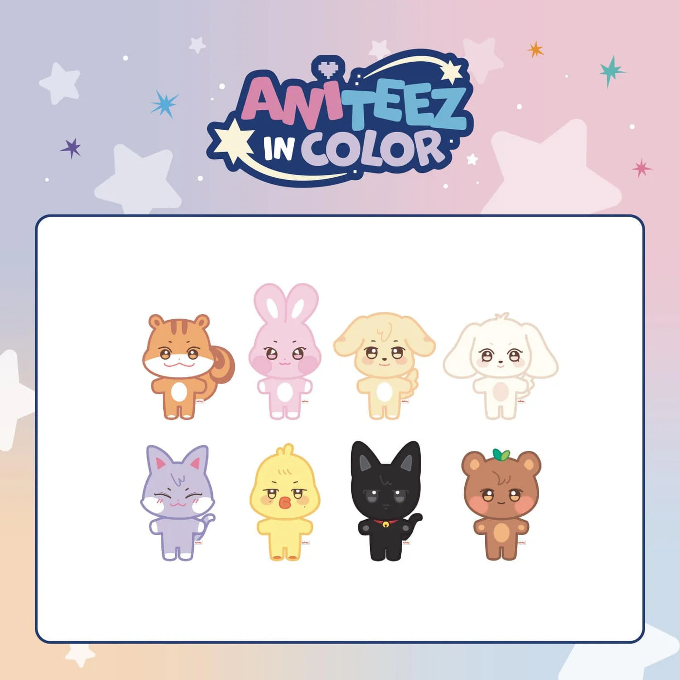 PRE-ORDER!! ATEEZ - ANITEEZ IN COLOR - ANITEEZ PLUSH DOLL (Official Pop-Up MD)