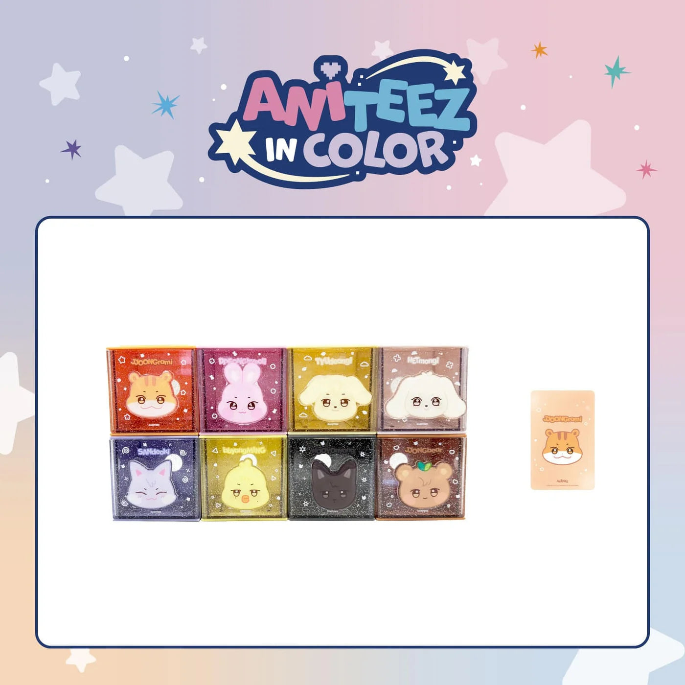 PRE-ORDER!! ATEEZ - ANITEEZ IN COLOR - MINI PHOTO HOLDER (Official Pop-Up MD)