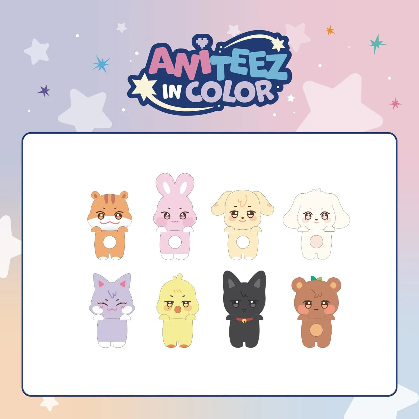 PRE-ORDER!! ATEEZ - ANITEEZ IN COLOR - MINI DECO FIGURE (Official Pop-Up MD)