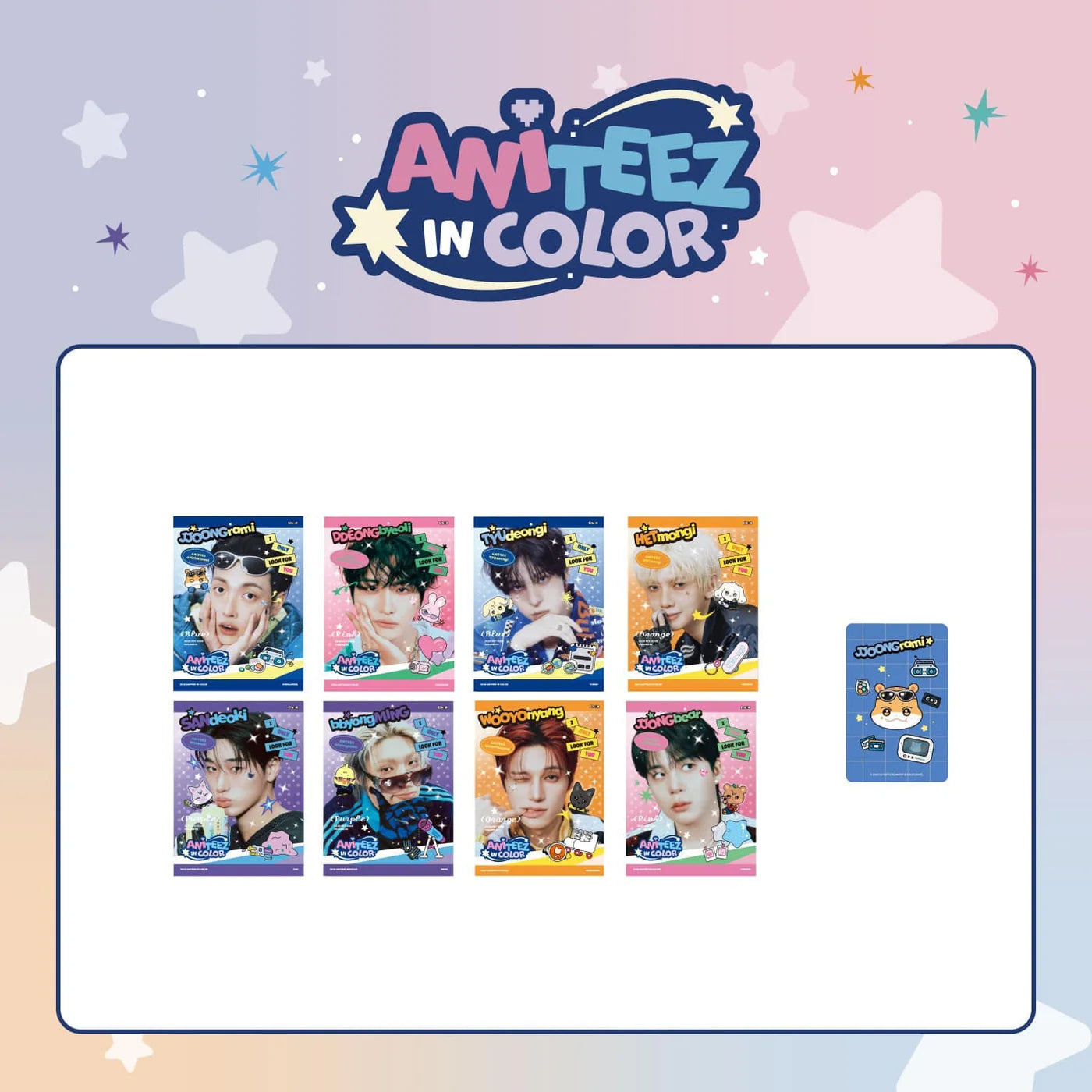 PRE-ORDER!! ATEEZ - ANITEEZ IN COLOR - MINI PHOTOBOOK (Official Pop-Up MD)