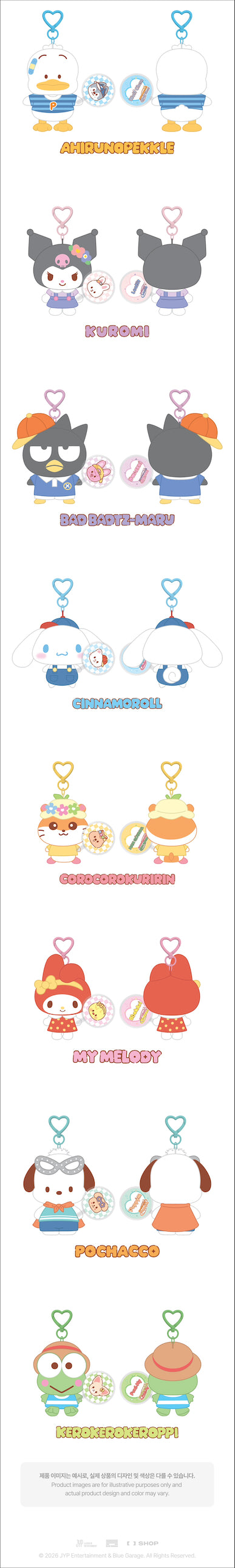 PRE-ORDER!! STRAY KIDS - SKZOO X SANRIO CHARACTERS - 10CM PLUSH MINI PICKET VER. (Official MD)