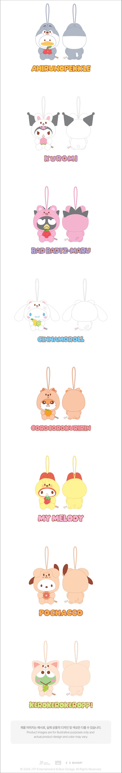 PRE-ORDER!! STRAY KIDS - SKZOO X SANRIO CHARACTERS - SCENT PLUSH (Official MD)